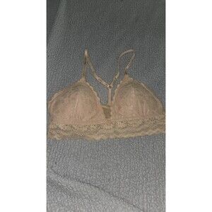 Rachel Zoe Lace padded Bralette Bra Sz S Estimated A/B Cup Tan Swimbin